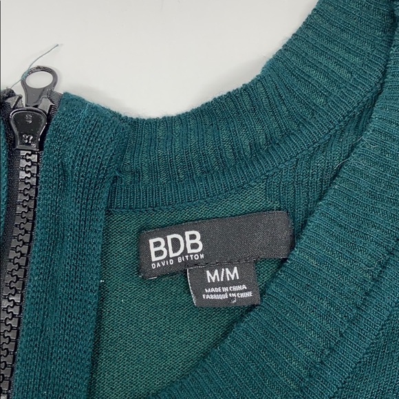 Green Ribbed Long Sleeved Shirt Sz M - Picture 5 of 10